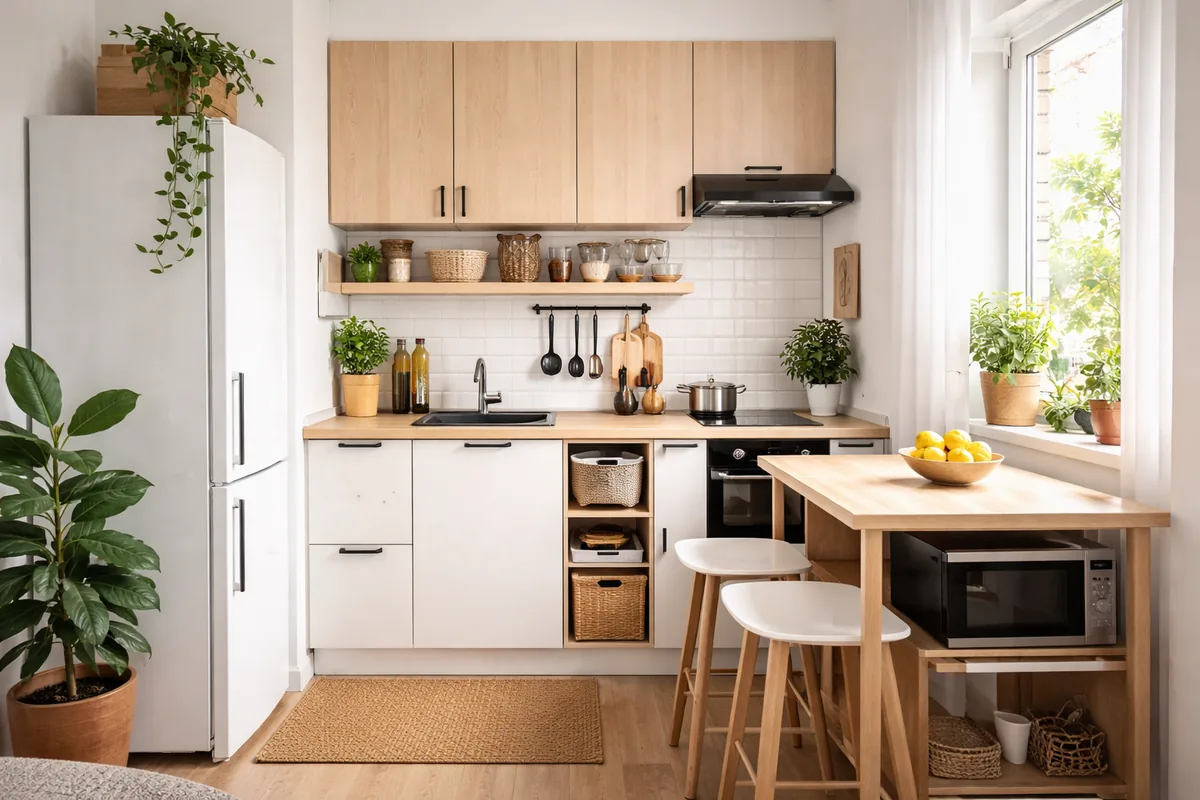 Comment optimiser l'espace dans une petite cuisine de moins de 10 m²